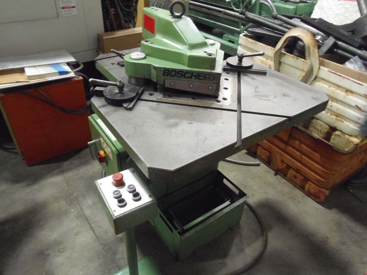 .156 X 8.875" X 8.875" BOSCHERT NOTCHER, MODEL LB14, HYDRAULIC, COPING ATTACHMENT, 1996