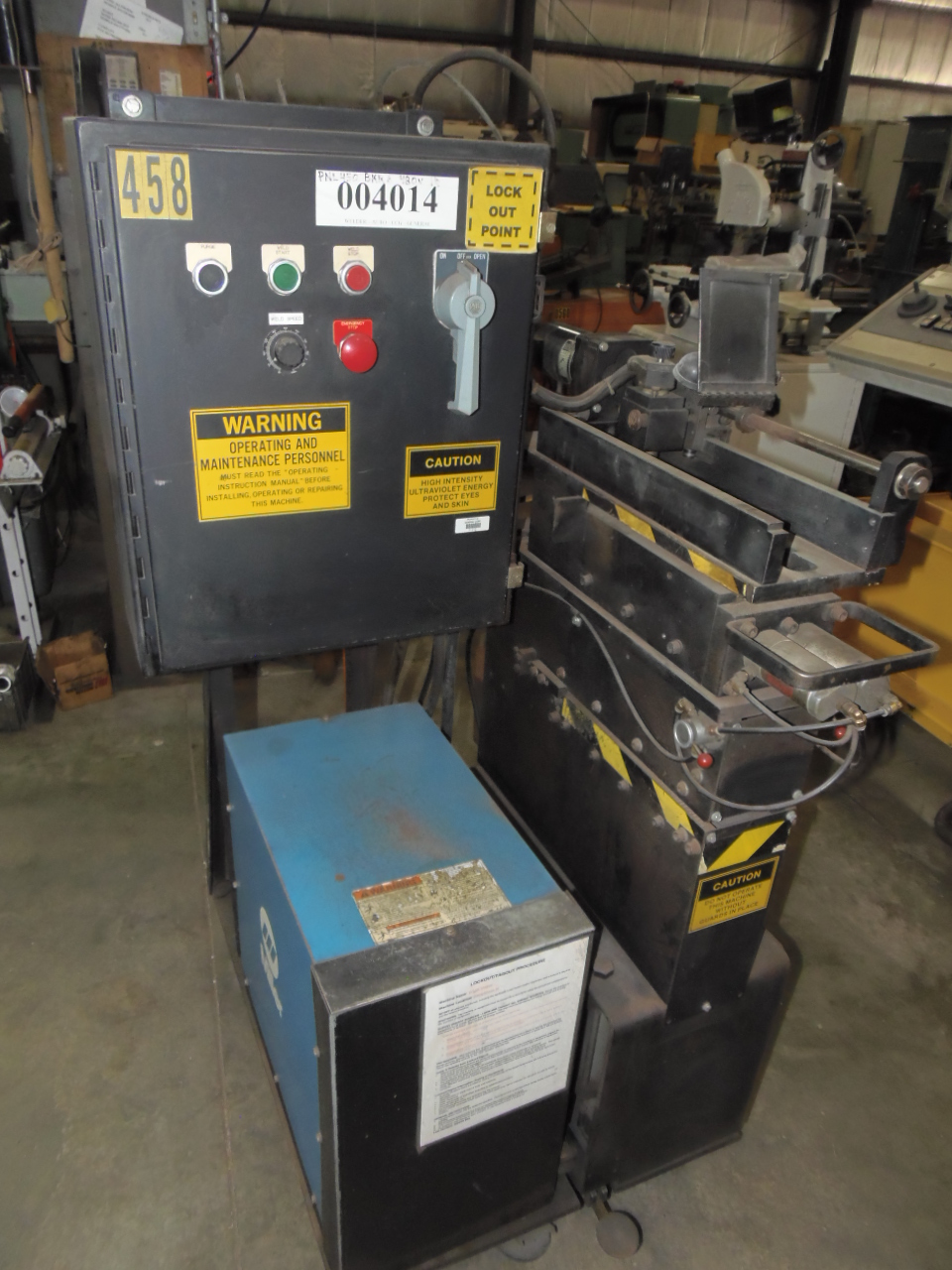 KENT 10-135 PORTABLE WELDER, COIL END JOINER, SHEAR, POWER SOURCE