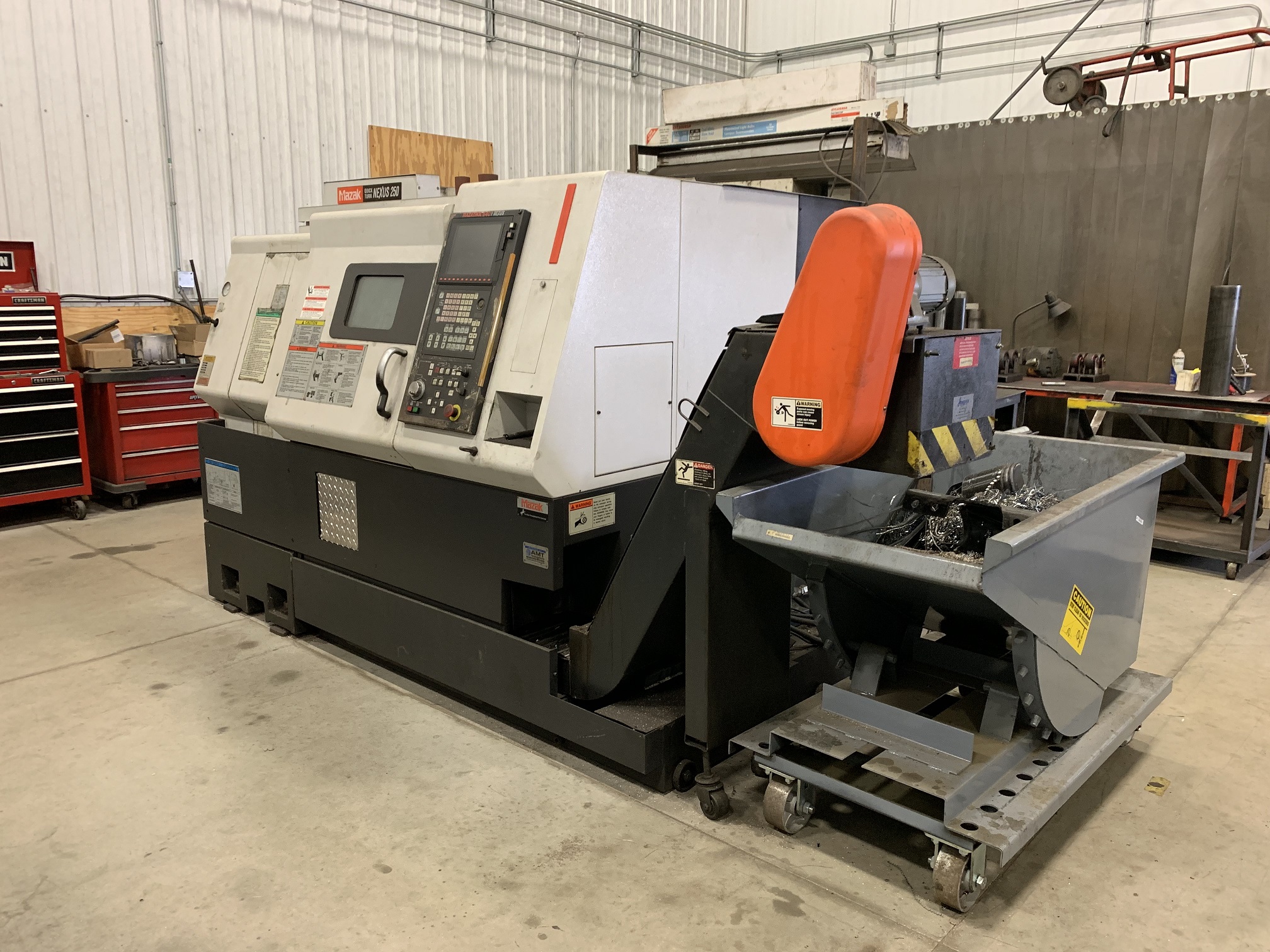 MAZAK NEXUS QT-250, 2004, PC-FUSION 640-T, TAILSTOCK, TOOLING