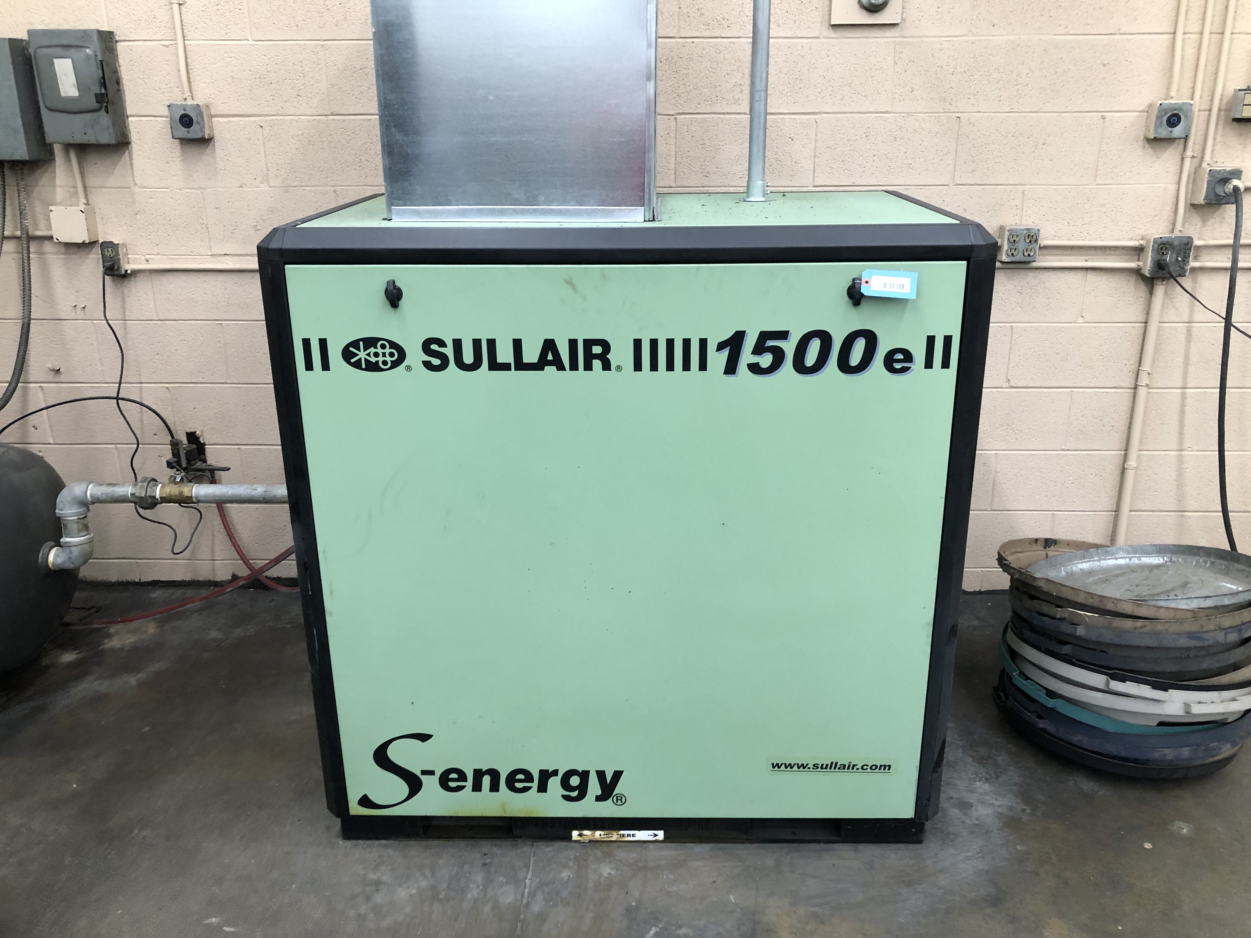 25 HP SULLAIR ROTARY SCREW, MODEL 1509E AC, NEW 2014, 7995 HOURS