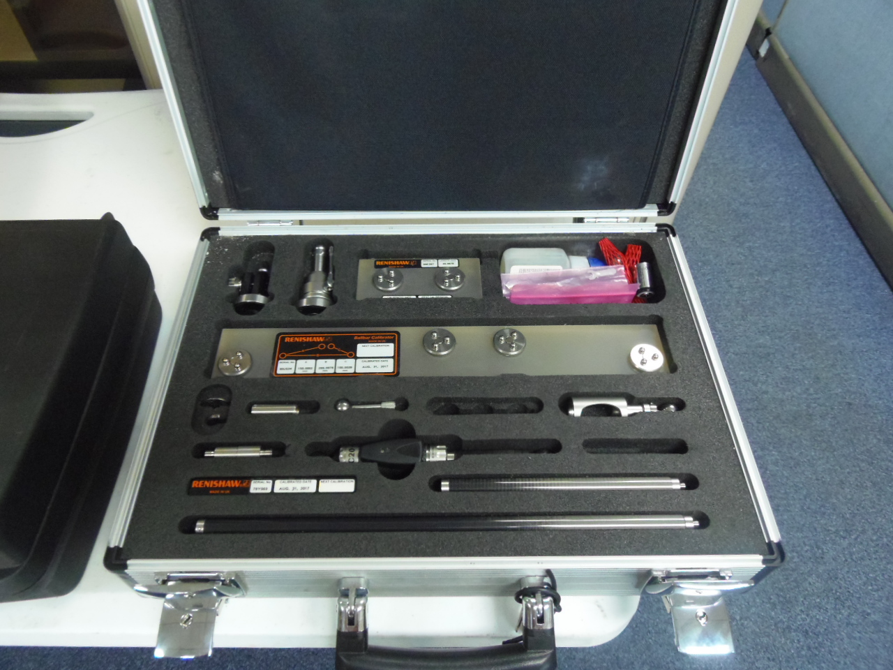 RENISHAW QC20-W BALLBAR INSPECTION KIT, NEW 2014 WITH ALL ATTACHMENTS AND LATHE KIT