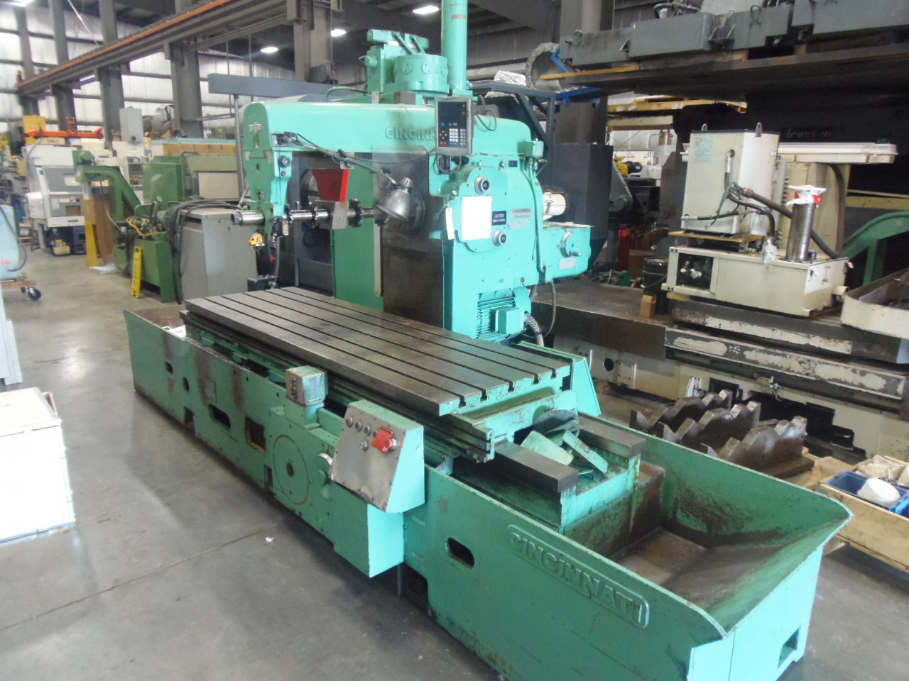 530-266 CINCINNATI. SIMPLEX PRODUCTION MILL, 30" X 96" TABLE, TOOLING, DIGITAL READOUT