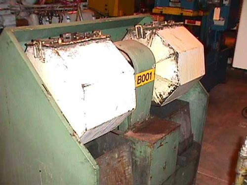 J.C. BUSH BURNISHING MACHINE, 2 SIDE X SIDE VIBRATING BARRELS
