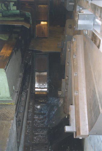 140" WMW, 140" CHUCK, DRO, 56 RPM, 1987, CHIP CONVEYOR, 110" FEED LENGTH