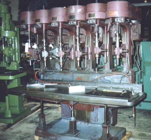 6 SPDL, ALLEN, 22 X 80 TABLE, 5" STR., POWER FEED