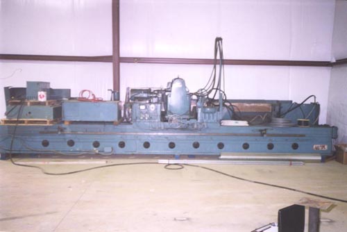 180"  HANCHETT, No. AK-180, HYD. 10" CHUCK, 15 HP, SWIVELING KNIFE BAR, 1980