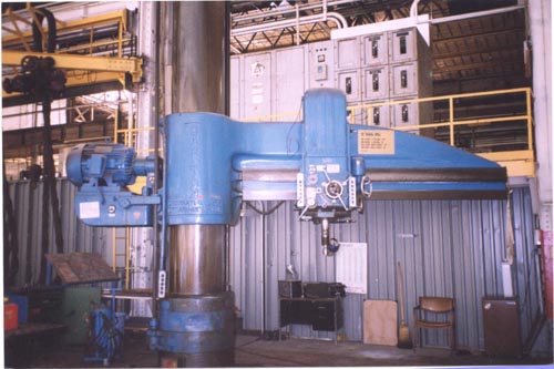 10' x 26" CARLTON, 141"BASE TO SPINDLE, POWER CLAMP/ELEVATION/TRAVERSE,  600 RPM, MODEL 5A