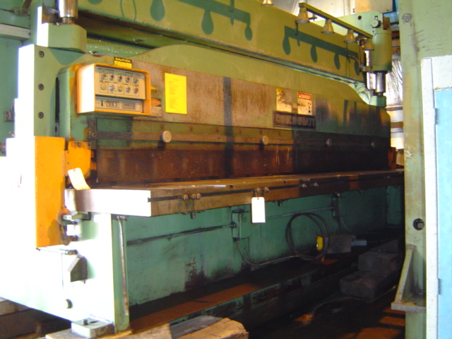 1/2" X 16' CINCINNATI HYDRAULIC SHEAR, FOBG, EXTRA BLADES, 1974