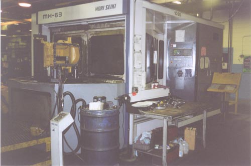 MORI SEIKI MH-63,1994, MORIC M6, 6000 RPM, 1 DEGREE, HELICAL,25" PALLETS