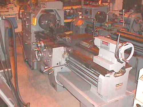 20" X 60" POLAMCO 15" AIR CHUCK,INCH/METRIC,RAPIDS,3.5"HOLE,TOOLPOST