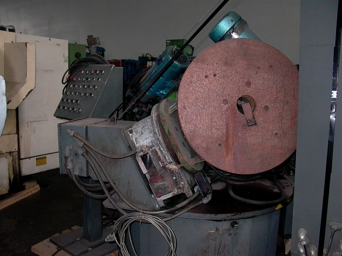 1000 Lb., AUTOMAX POSITIONERS FOR WELDING ROBOT, 2 TABLES, 360 DEGREE TABLE ROTATION, 24"ROUND TABLE, POWER TILT