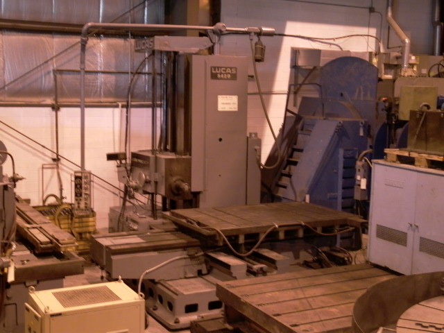 5", LUCAS, No. 542B,TBL 60"x86",SPNDL SIZE 5", SPNDL TAPER #50,30HP, 1974,