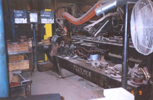 PANDJIRIS, TANK WELDING LATHE, 96" RAIL LENGTH, 16"SWING, 12" VERT. GUN ADJ.