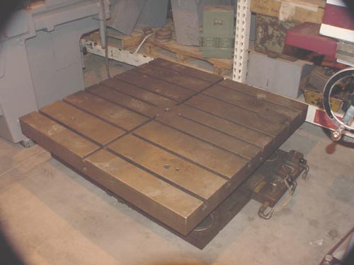 48" x 48", LUCAS AIR LIFT, 14" HIGH, 6 T-SLOTS, CLAMP