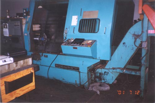 MAZAK, No. ST-30, 15" HYD. CHUCK, 30 HP, 3000 RPM, 20" SW, 40" CC, CRT
