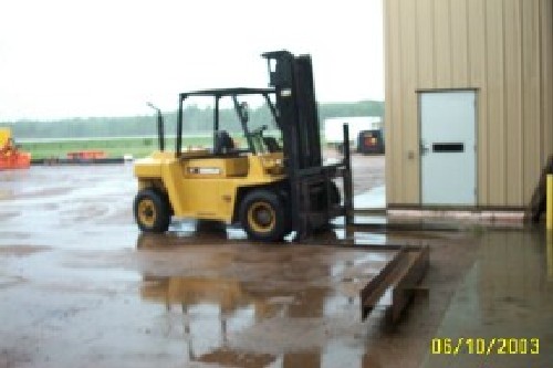 15,500 LB CAT NO DP70, 1991,DIESEL, 12' LIFT, 6' FORKS, DUAL FRT AIR TIRES, SIDE SHIFT