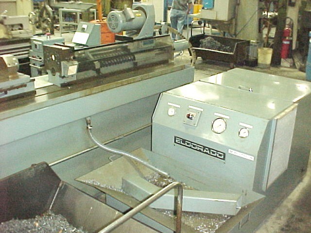 ELDORADO GUN DRILL M75, 1989, 3/4" X30" CAP., HIGH PRESSURE COOLANT, POWER TABLE