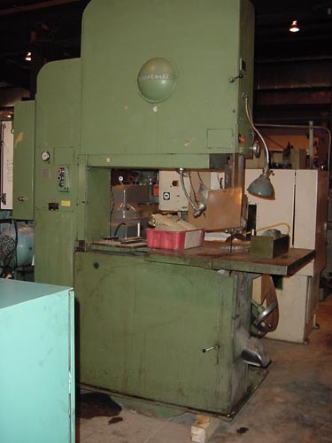 42" TANNEWITZ MDL R4NE, 21" GUIDE, 9800 FPm table37"x36"     yr 1979