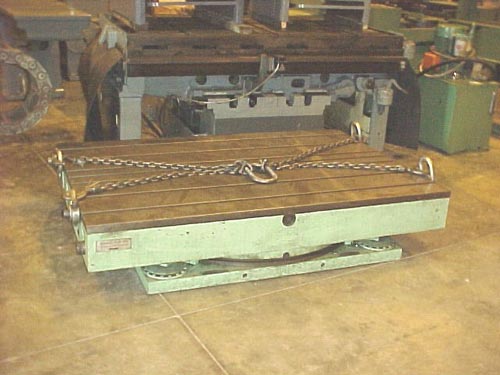 48" X 72" GIDDINGS & LEWIS  AIRLIFT,  25,000 LBS. CAPACITY, T-SLOTTED, 14" HIGH, AIR LIFT/CLAMPING