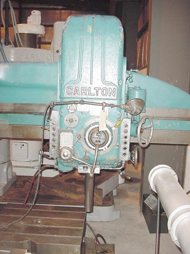 6' X 17" CARLTON #3A, 15 HP, 12-1200 RPM, BOX TBL, 1954, POWER ELEVATION/CLAMP/TRAVERSE