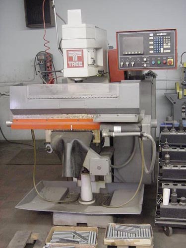 TREE No. 325, 3 AXIS CNC, 10"x44" TBL, DELTA DYNA-PATH 10 CONTORL, 5 HP, LOW HOURS, 1992