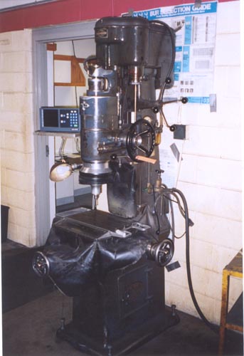 10" x 16" MOORE NO. 1, MICROMETER STOP,  40000 RPM, 2-AXIS DRO