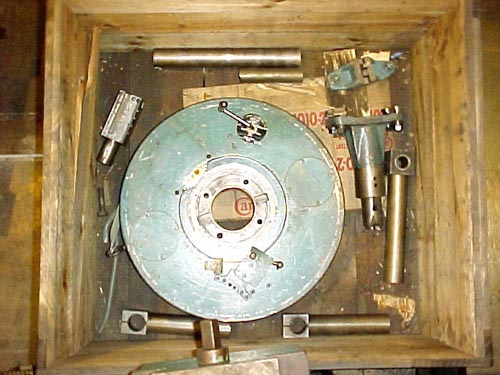 FACING HEAD, G & L ,  26" WITH TELESCOPIC TOOL HOLDER, 5" SPINDLE MOUNT, 38" MAX CUT,  12' SLIDE TRAVEL