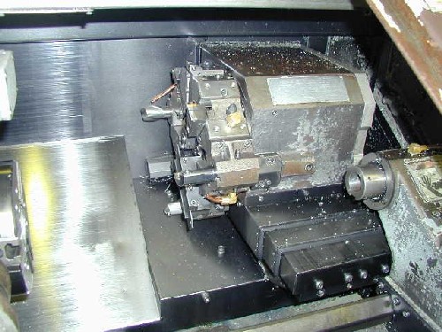 MAZAK QT-8N, MAZ. T-32, 17" SW, 12"CC, 6000 RPM, 10 HP, TOOL EYE, CHIP, 6" CHUCK, '89
