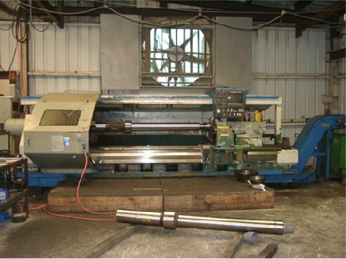 MAZAK PMU 3000N, MAZ. T-32, 34" SW, 121" CC, 1200 RPM, 60 HP, 18" CHUCK, CHIP, '91