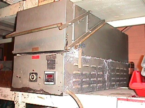 CRESS "GUN BARREL" HEAT TREAT FURNACE, MDL C-1248TC, 2250 DEG MAX. TEMP