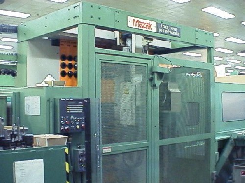 MAZAK H500/40 6APC, MAZ. M-32, 28"x18"x20", 1Âº, 20" 6 PALLET POOL, COOL THRU, '88
