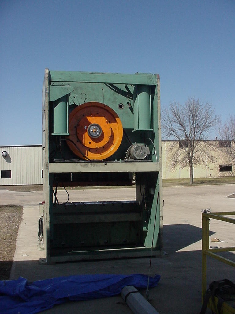 220 TON DOUBLE CRANK GAP FRAME, DAMAGED DURING SHIPPING