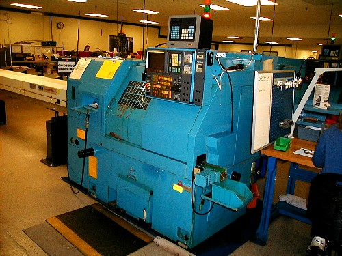 MIYANO LE-22, FANUC OT, 13.75" SW, 14" CC, LIVE TOOL, PARTS CATCHER, BARFEED, 1990