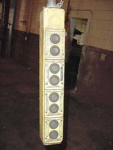 5 TON, 32.5' SPAN, SCHUETTE, VARI-SPEED BRIDGE, TROLLEY, HOIST, 67' RUNWAY, DOUBLE GIRDER, 1978