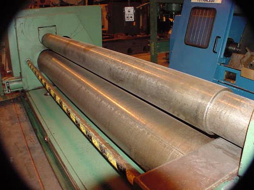 8'  X  5/16" MONTGOMERY MDL 9650SP, 1990, 7" TOP, 11" BOTTOM, INTIAL PINCH, HYD. DRO
