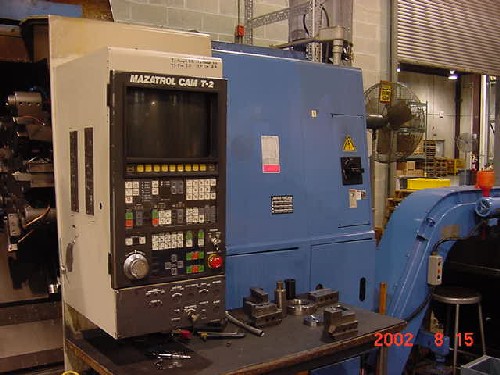 MAZAK SLANT TURN 40N, T-2, 21.25" SWING, 40" CENTERS, TOOL EYE, CHIP, 12" CHUCK, '88