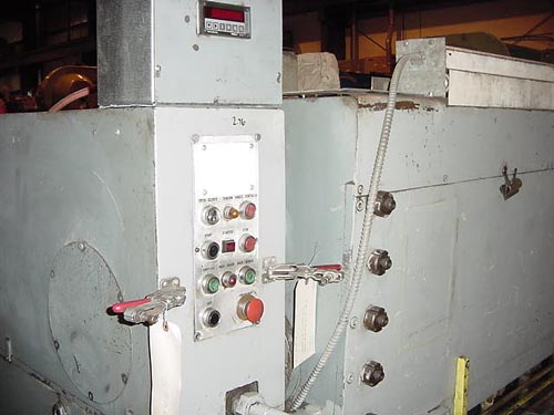 10 GA. X 10' SINTEX, MECHANICAL, DIGITAL BACK GUAGE, 12' SQUARING ARM, 10 HP