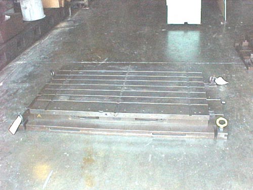 36" X 60" DEVLIEG SUBTABLE, 7 T-SLOTS, 6" TRAVEL