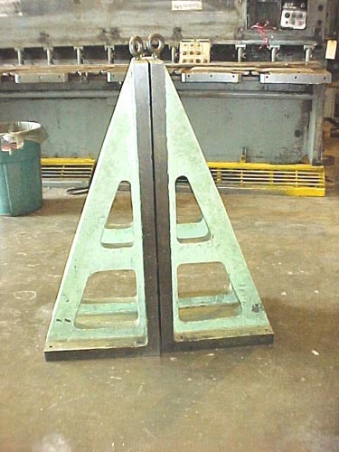 ANGLE PLATE 18-1/2" X 52-1/2" X 21-1/2" D,  DRILLED AND TAPPED,  2.25" THICKNESS