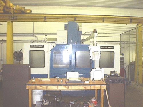 DAEWOO ACE-V65, FANUC 16M, 51" X 26" X 26", 24 ATC, 50 TAPER, 5000 RPM, 25 HP, 1995