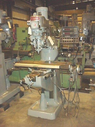 BRIDGEPORT, SERIES I, 9" x 42" TBL, 2-AXIS DRO, PWR TABLE