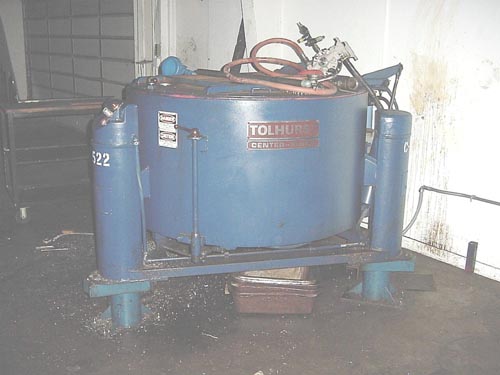 TOLHURST 48" CHIP WRINGER, 15.7 CU. FT., 5 HP