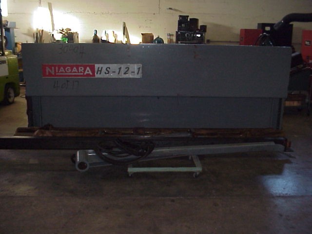 1" X 12' NIAGARA, BEVEL CUTTING ATTACH, 48" PFOBG, 36" GAP, 12' SQ. ARM