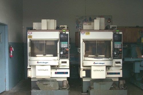 KITAMURA SPARKCHANGER, YASNAC MX-3, 12" x 10" x 12", 8000 RPM, ROTARY PALLET, '94