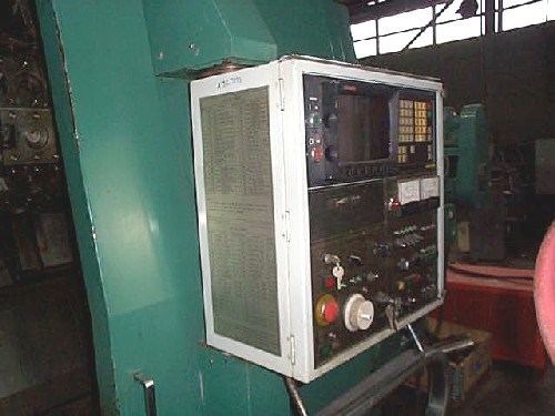 METHODS SLANT 7, FANUC 11T, 36" SWING, 35" Z TRAVEL, 50 HP, 1156 RPM, 21"  CHUCK,1987