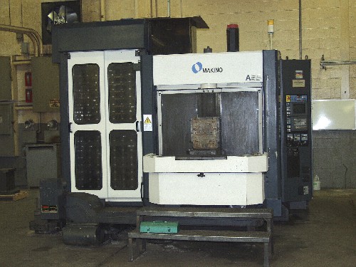 MAKINO A-55D, FANUC 16M, 22" x 22" x 22", 1Âº, 14000 RPM, COOL THRU, 128 ATC, '96
