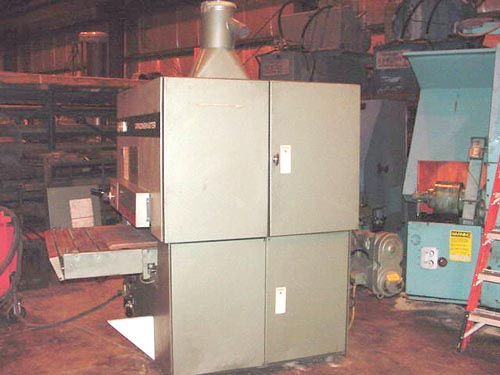 36" GRINDMASTER 3 HEAD, 1991, MODEL MCSB2-900,2 SPEED CONVEYOR,25 HP,OSCILLATING HEAD