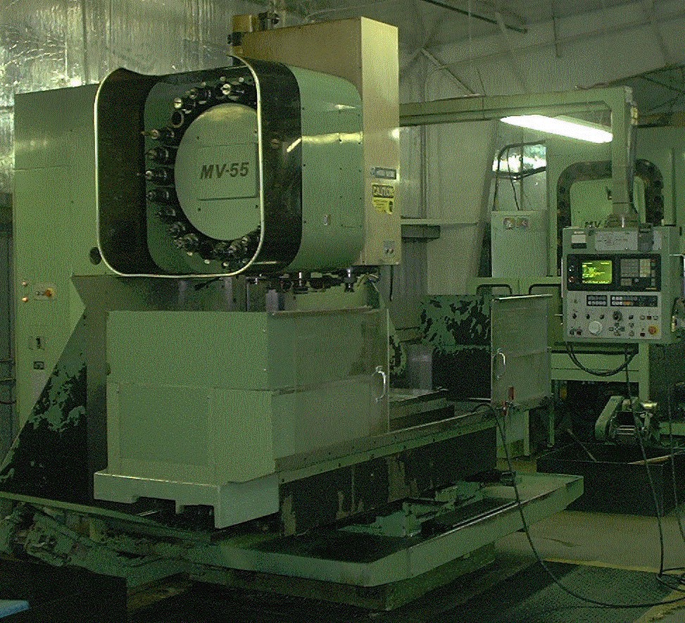 MORI SEIKI MV-55, FANUC 11M, 40" x 21.65" x 21.65", 3500 RPM CAT 50 15HP, GUARDS, '86