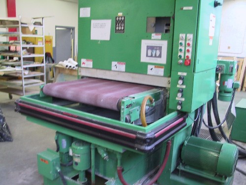 37" AEM WET BELT SANDER, 1996, 20HP, FILTRATION SYSTEM