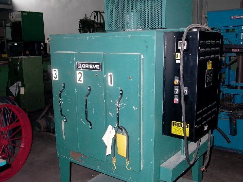 GRIEVE MDL 333, 3 DOORS 9" X 24" X 20" CAPACITY EACH , 1/3 HP BLOWER, 350 DEG MAX TEMP